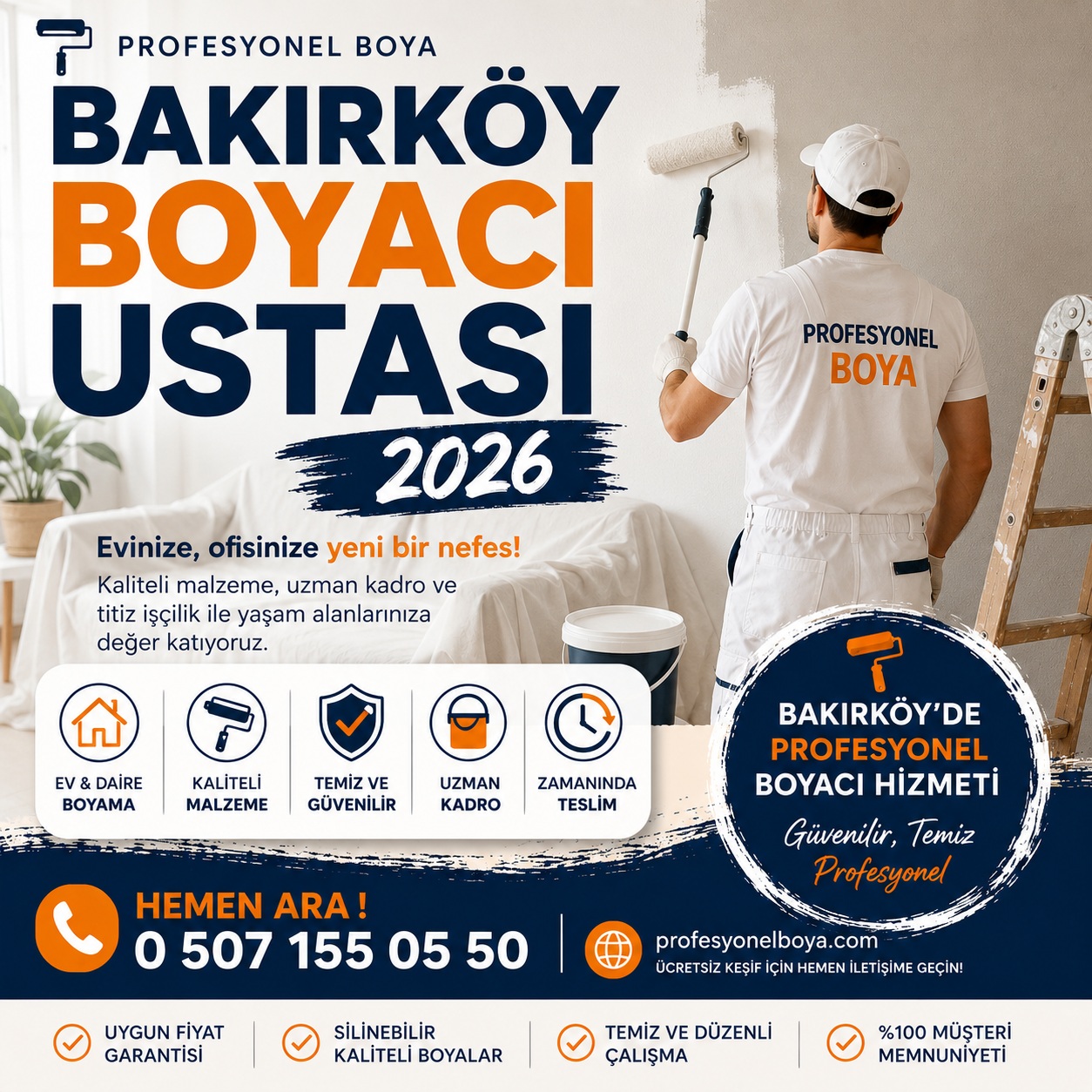 Bakırköy boya badana uygulaması