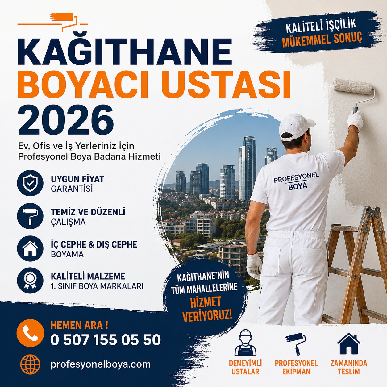 Kağıthane boya badana uygulaması